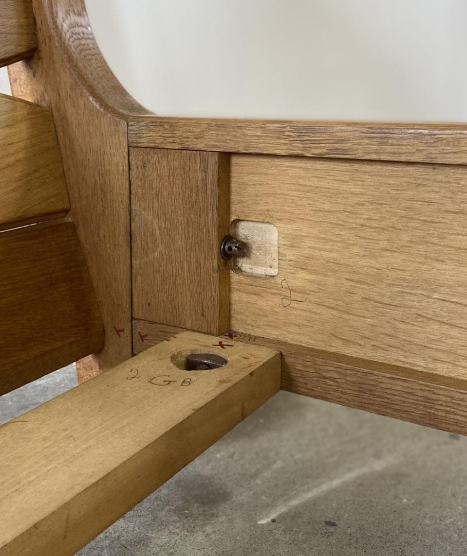 \"guillerme and chambron\" ベッド フランス ビンテージ