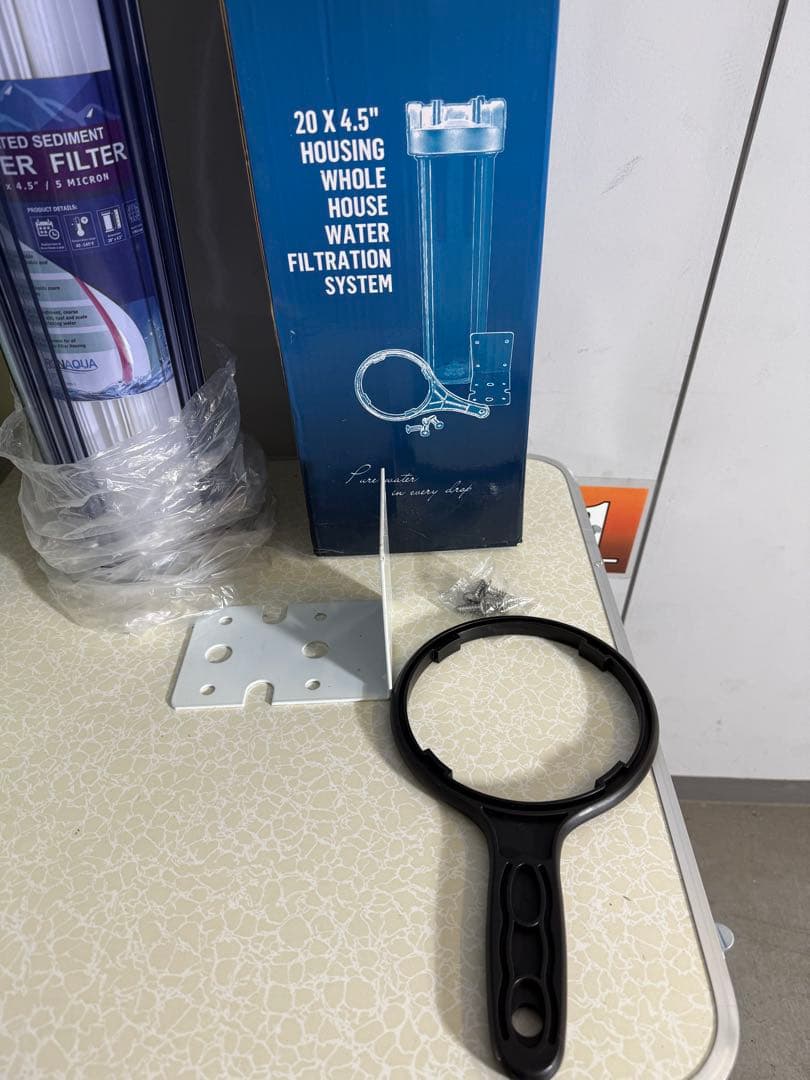 カーボン浄水フィルター 20インチ Big Blue セット CB205-8B