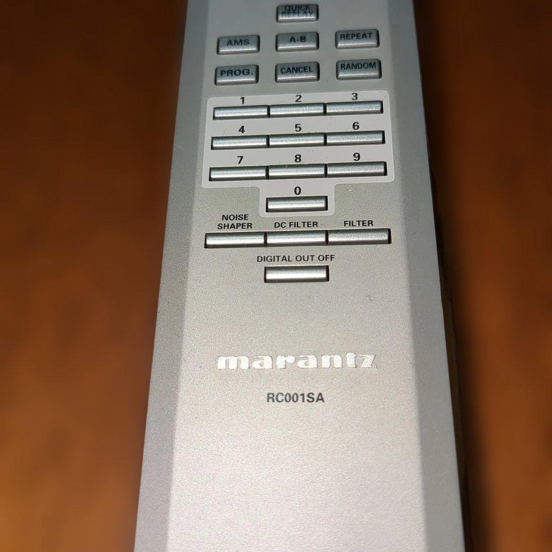 【動作確認済】marantz マランツ CDプレーヤー用リモコンRC001SA