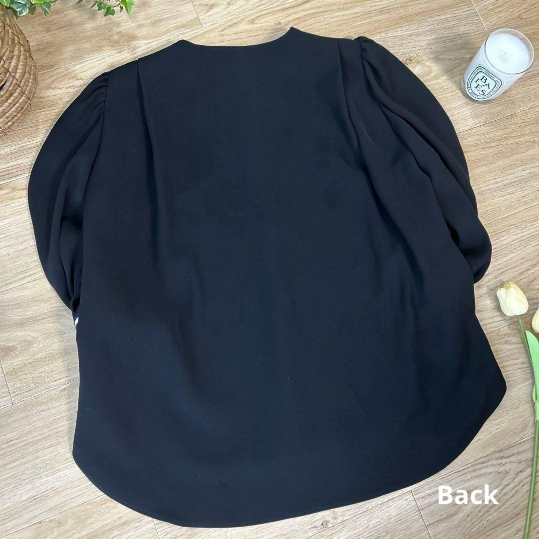 ボーダーズアットバルコニー　バルーンスリーブトップ　38　長袖カットソートップス