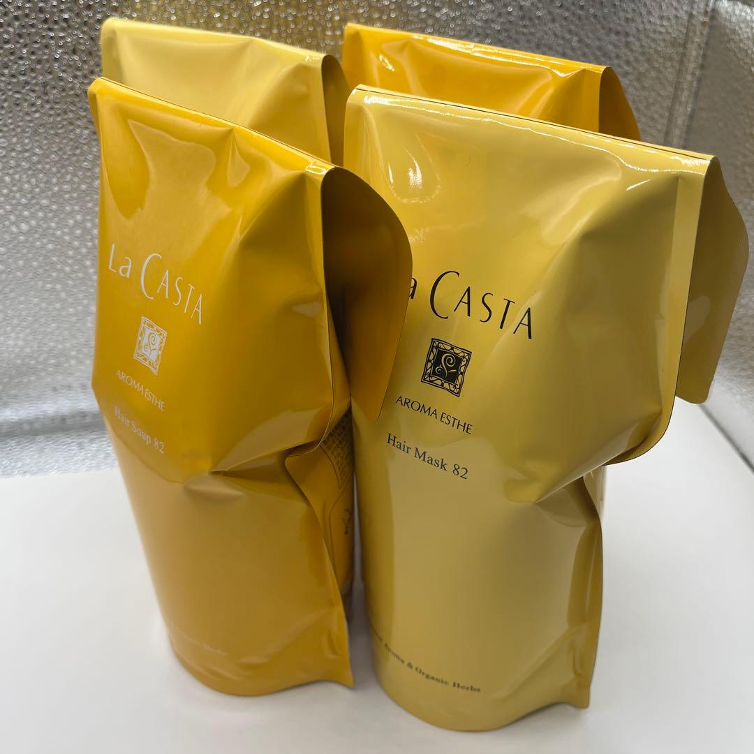 La CASTA ラ・カスタ トリートメント&シャンプー 詰め替え　2セット4袋