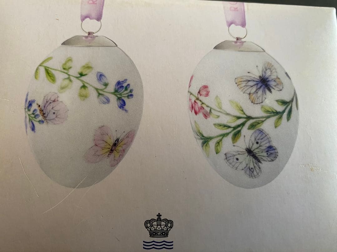 新品◆ロイヤル コペンハーゲン スプリングコレクション イースターエッグ 2個