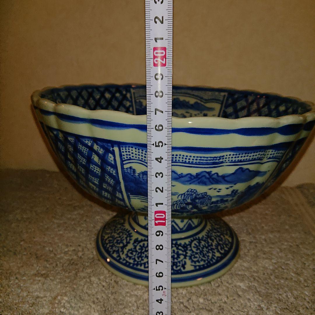 古伊万里、染付、蛸唐草文、器盃洗
