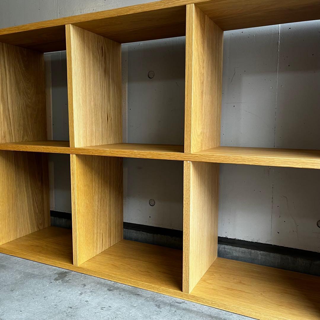 美品★無印 スタッキングシェルフセット・５段×２列・オーク材