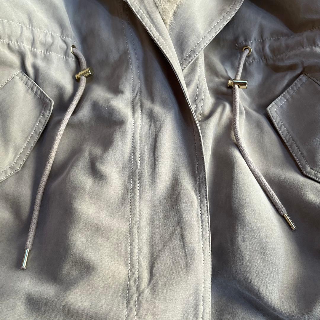 新品✨️メドック 2wayファーフーデッドモッズアウター ロングコート M