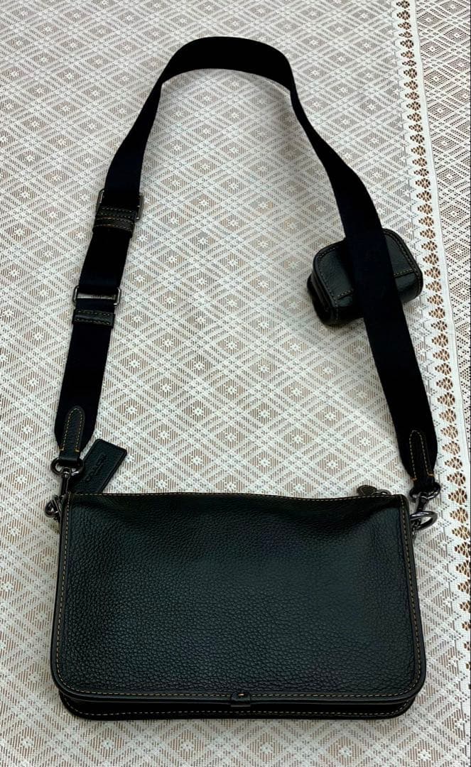 る*こ様 COACH/コーチ◆刺繍デザイン 小物入れ付 ショルダーバッグ◆多