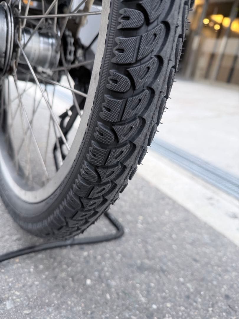 大阪府　子供乗せ　ヤマハ　電動アシスト自転車 チャイルドシート付き ベージュ