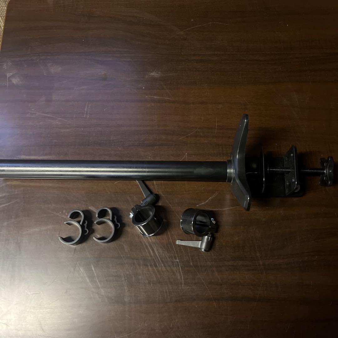 【美品】SHOPPINGALL モニターアーム 2画面用 ノートPCアーム