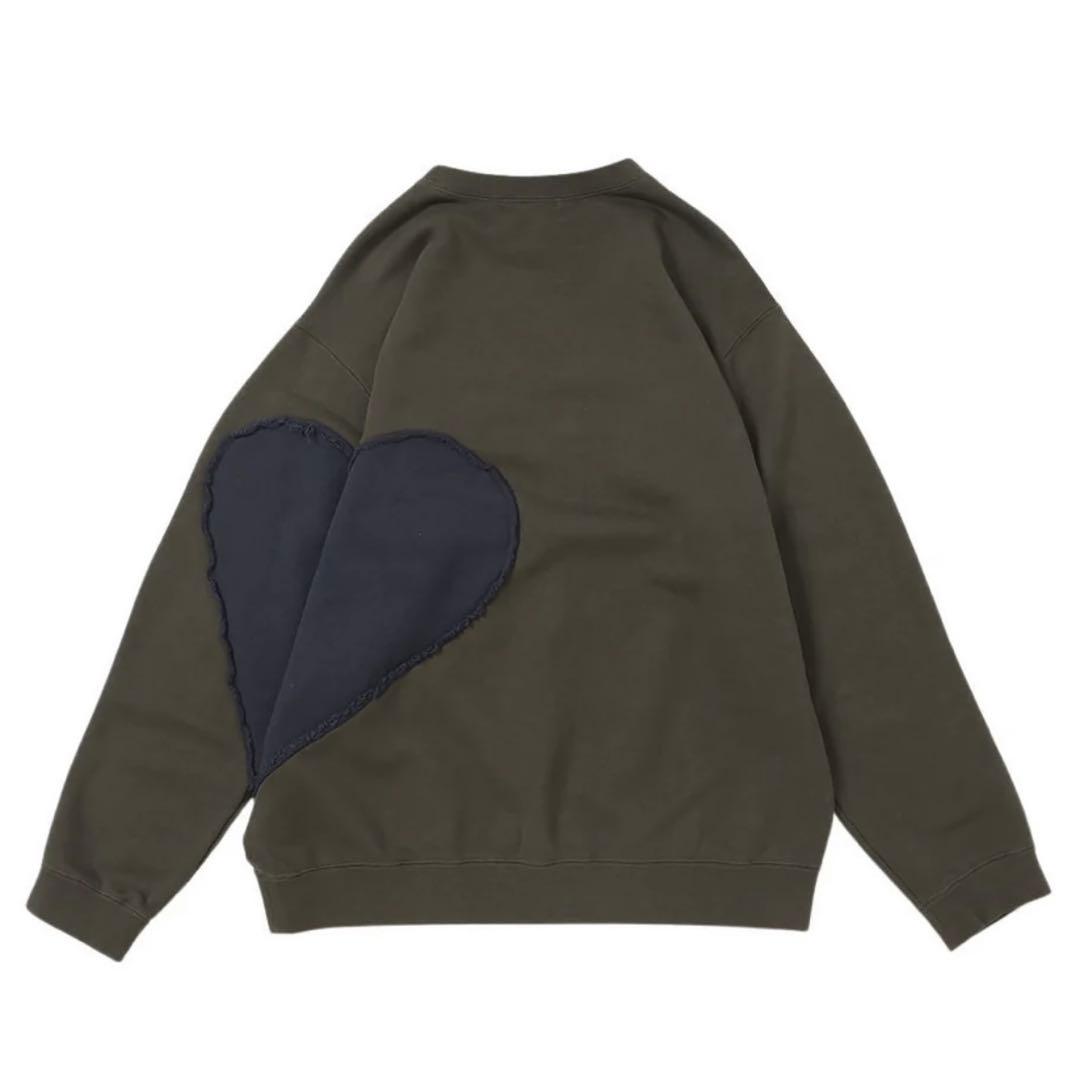 【美品】NKNIT ♡pattern pullover sweat カーキグレー