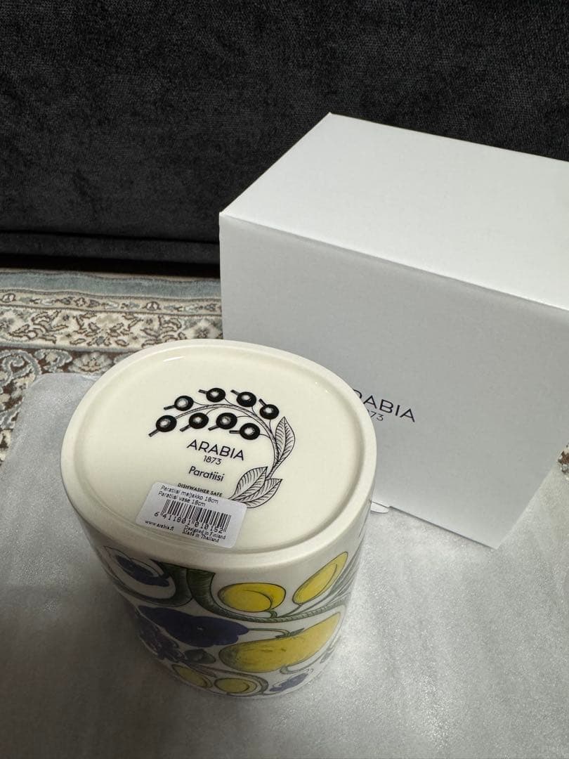 オンライン完売【新品未使用】ARABIA アラビア パラティッシ フラワーベース