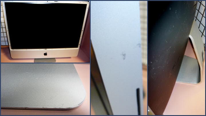 apple imac 2009 24インチ　osx10.10.5 スタンド曲がり