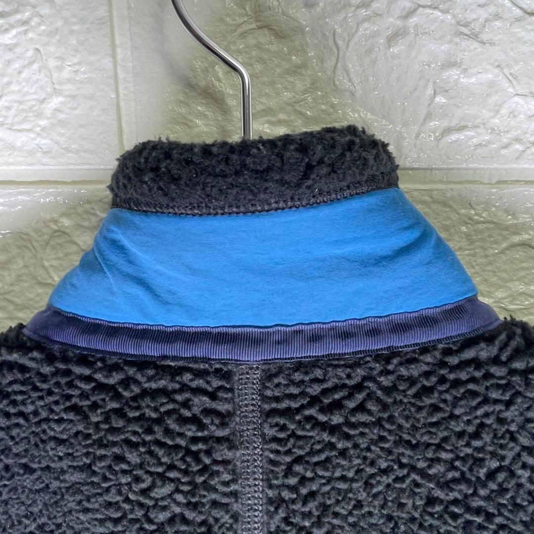 【24時間以内　匿名発送】パタゴニア　レトロXボアベスト　黒/青　Sサイズ