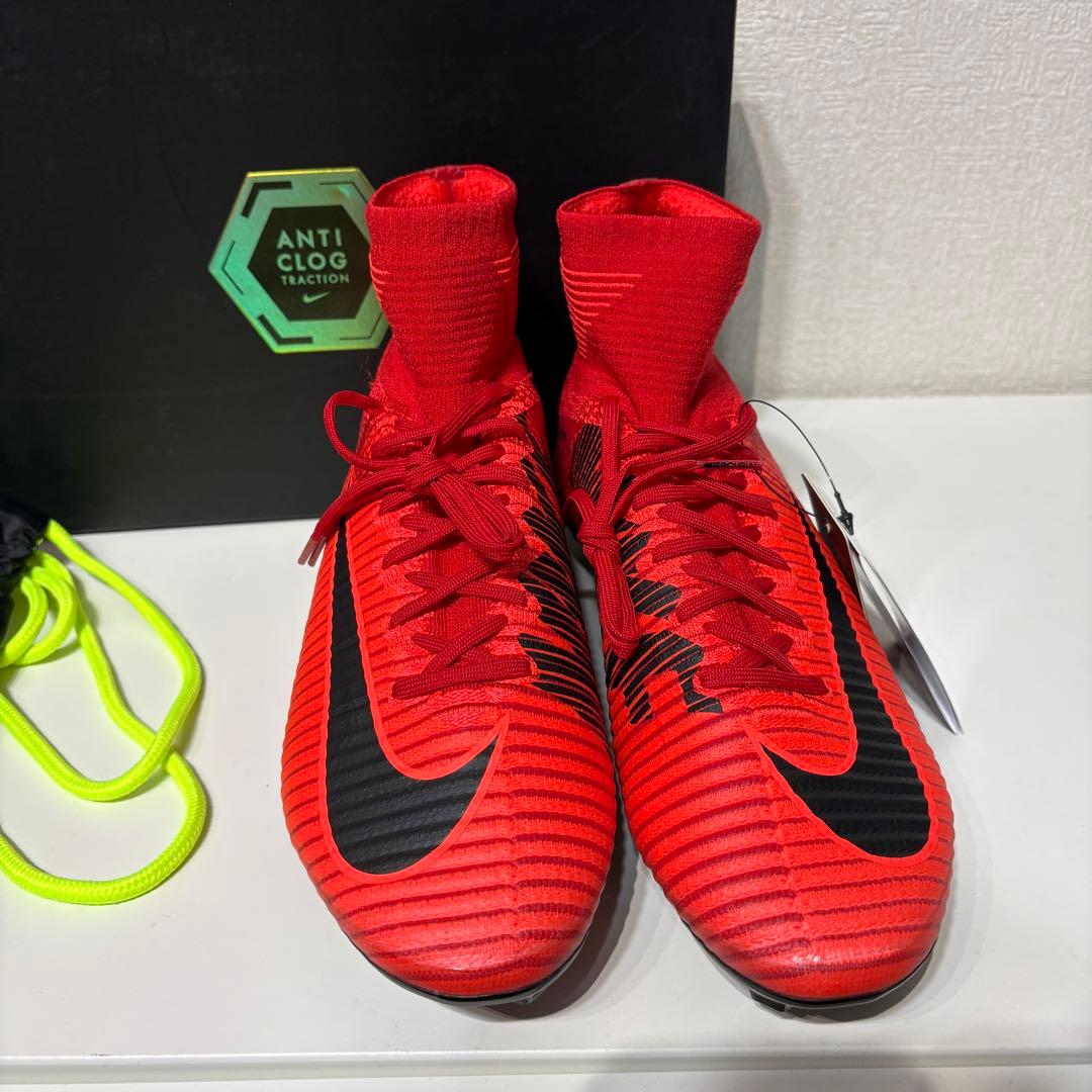 ナイキ マーキュリアル スーパーフライ V SG-PRO サッカー スパイク 赤