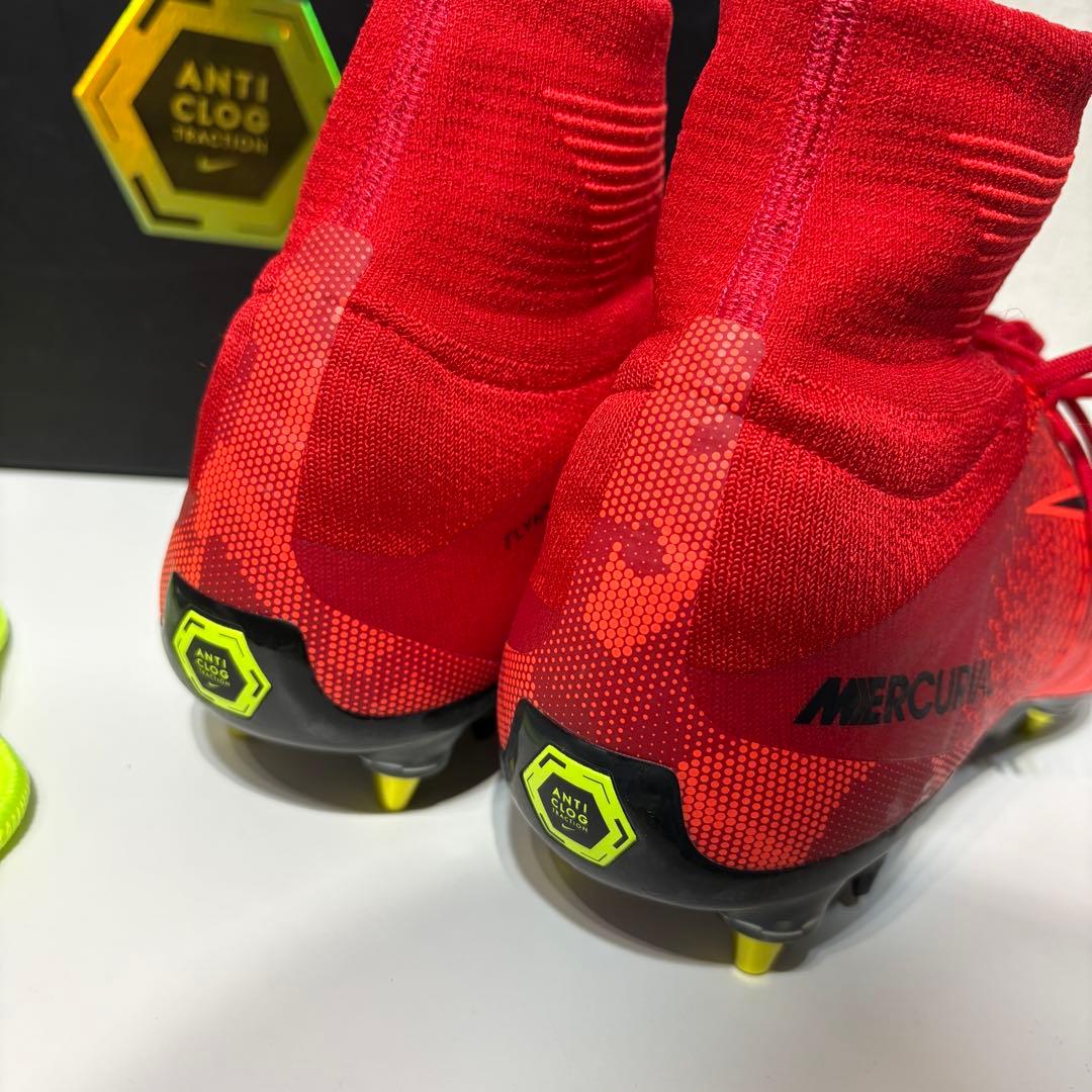 ナイキ マーキュリアル スーパーフライ V SG-PRO サッカー スパイク 赤