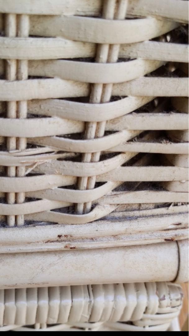 希少♦️ホワイトラタン ４段チェスト♦️ハートカントリー♦️フレンチ シャビー♦️送料込