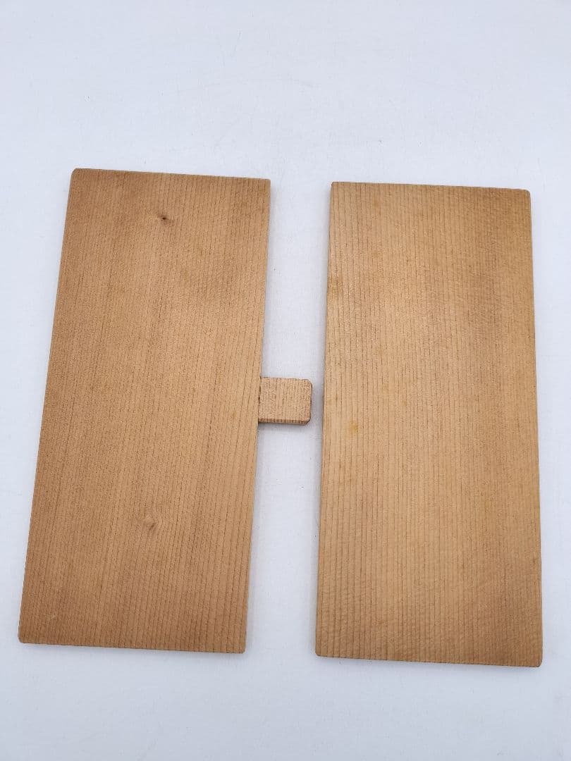 c853 利休好 釣瓶水指 木地 大崎雄斎 水漏れ確認済 紙箱　茶道具 古物