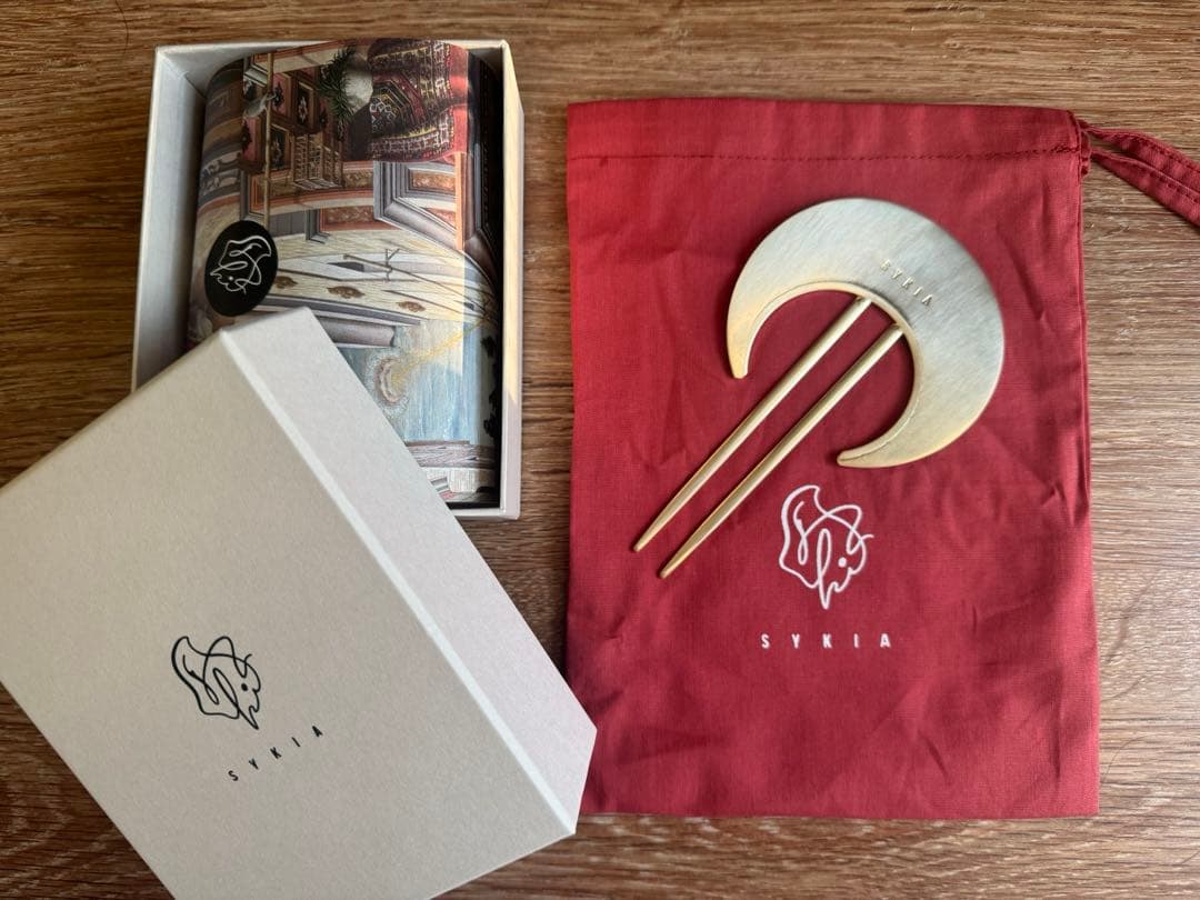 SYKIA Moon Plate Hair Fork （GOLD）