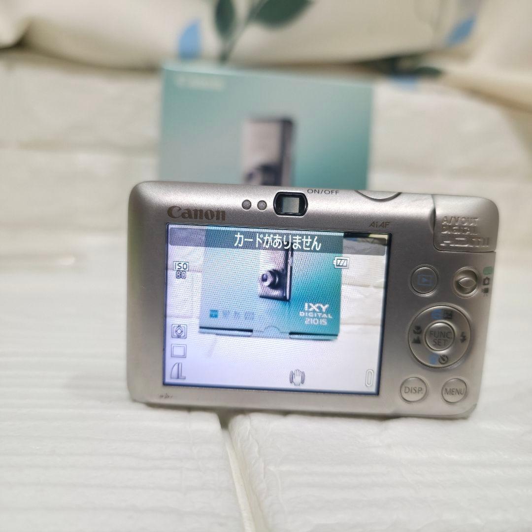 471】デジカメ　Canon IXY DIGITAL 210 IS シルバー