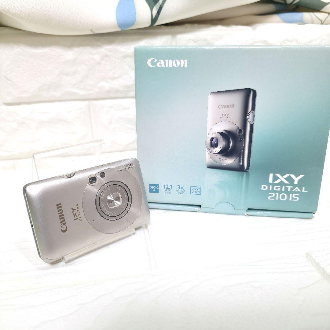471】デジカメ　Canon IXY DIGITAL 210 IS シルバー