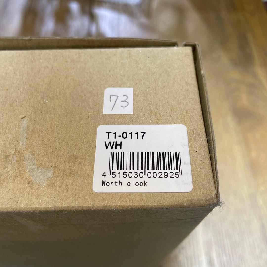 Lemnos North clock 白　掛時計