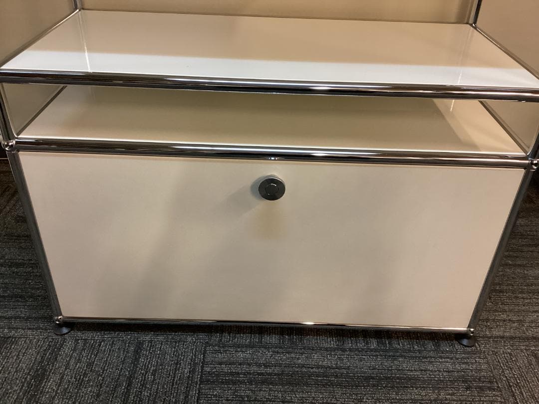 ヘ*ン様 USMハラー オープンキャビネット シェルフ ピュアホワイト　引き出し