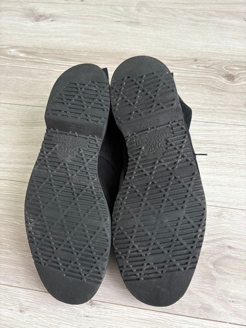 【希少】UA、ジョージコックス　ダブルネームスエードブーツ　ブラック10