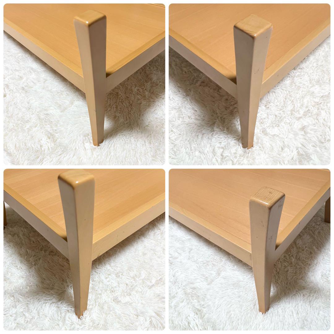 【良品】 ガラステーブル　ローテーブル 120 × 70 × 41 カリガリス