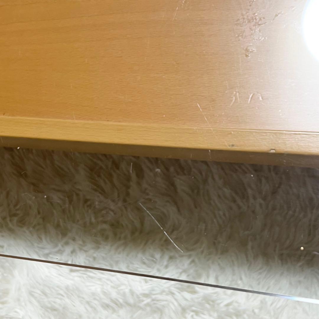 【良品】 ガラステーブル　ローテーブル 120 × 70 × 41 カリガリス