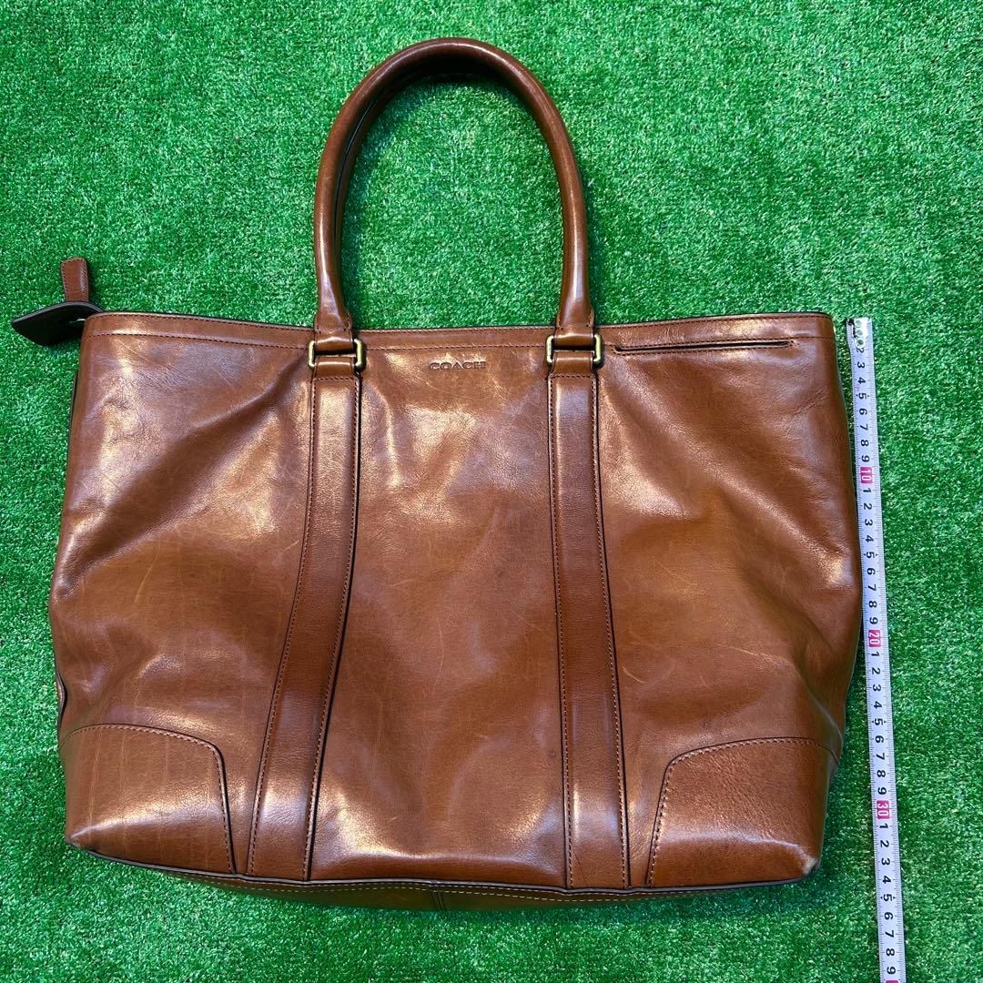 COACH 2WAY レザーバッグ　ブラウン
