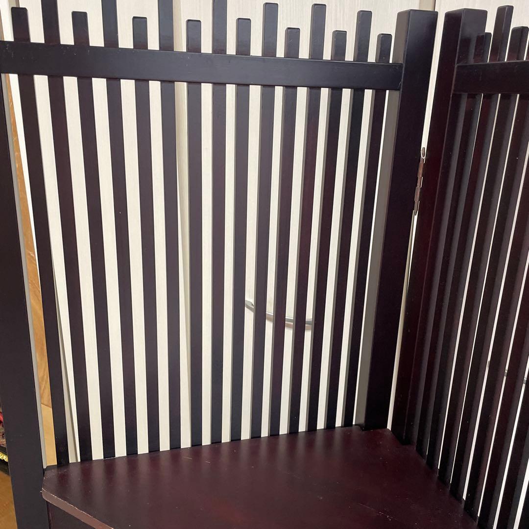 木製 和モダン2段 ダークブラウン