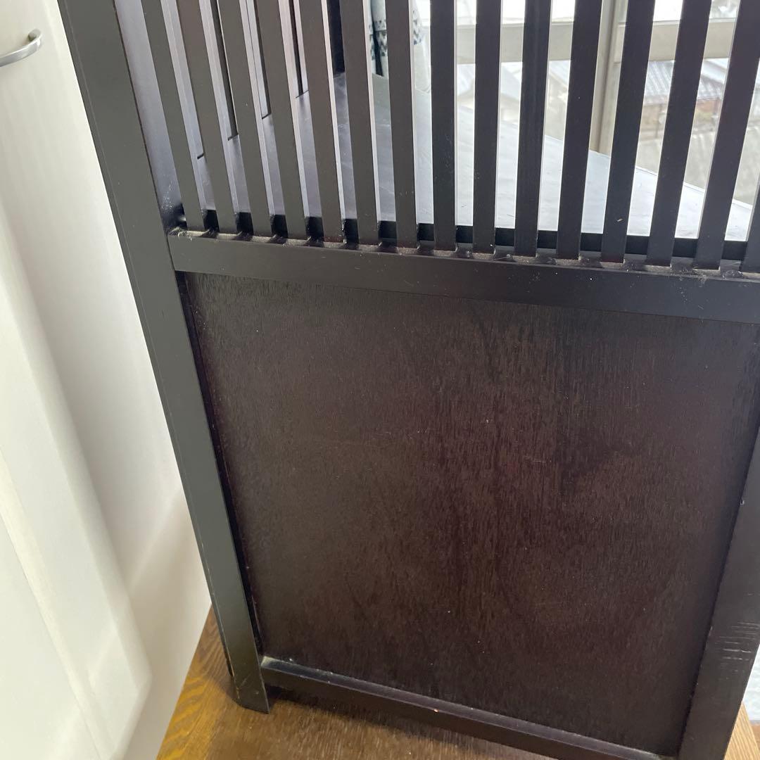 木製 和モダン2段 ダークブラウン