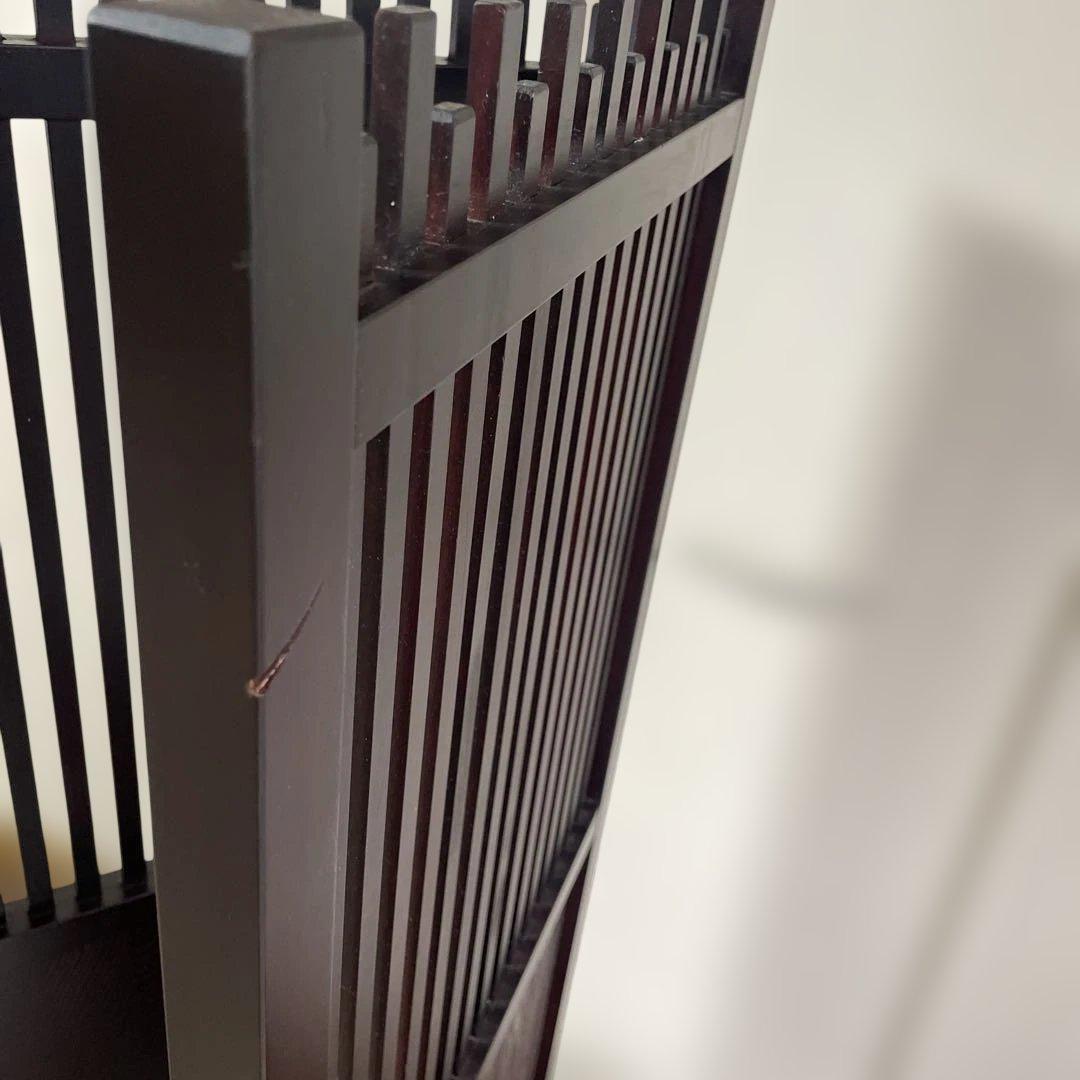 木製 和モダン2段 ダークブラウン