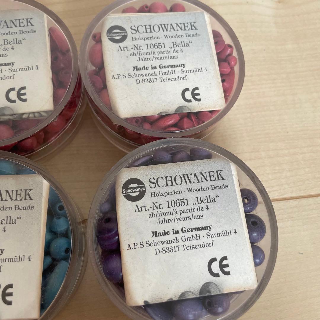 ジョバネック　ドイツ製　木製ビーズ　ウッドビーズ　ニキティキ