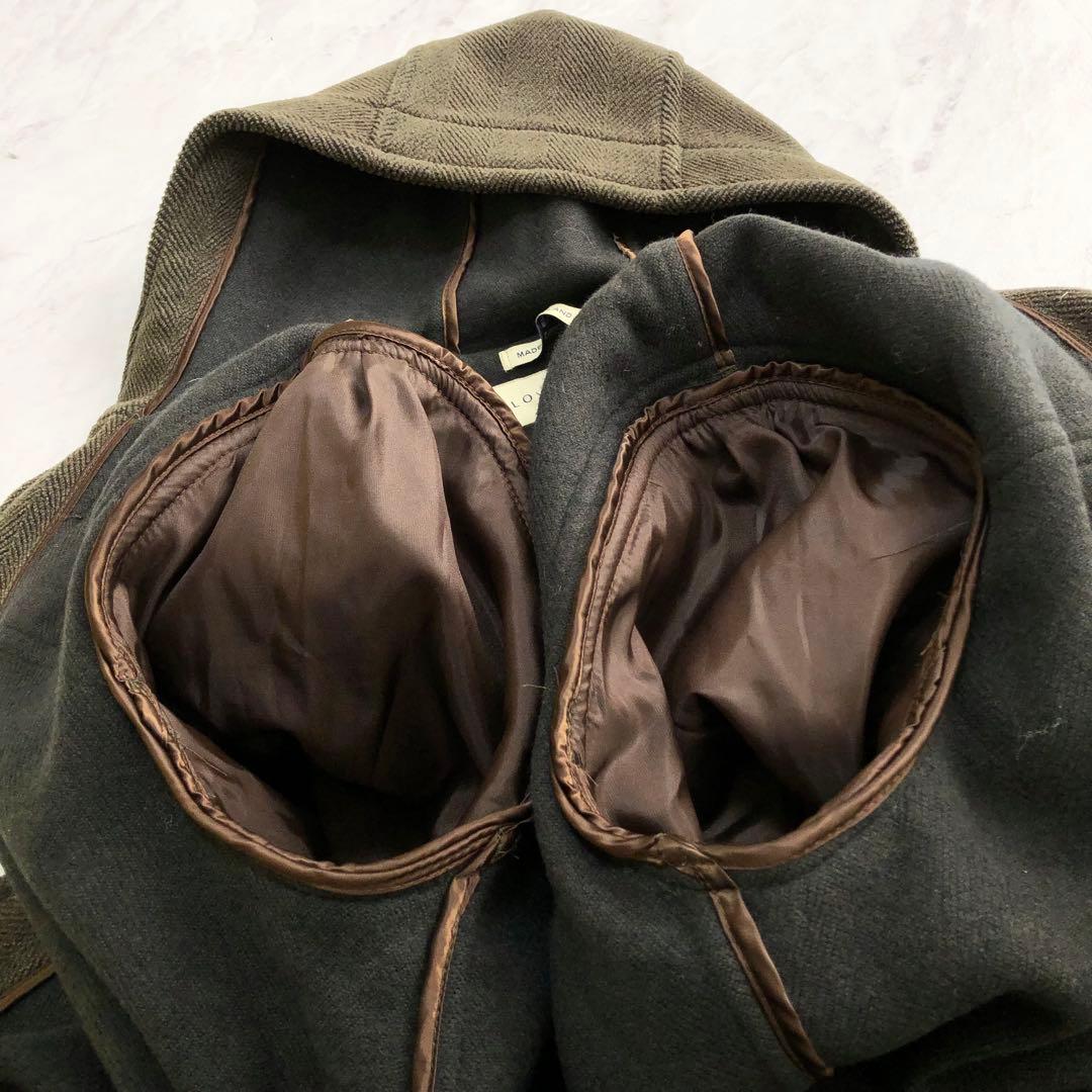 【白タグ 希少色】グローバーオール ダッフルコート キングストン ヘリンボーン