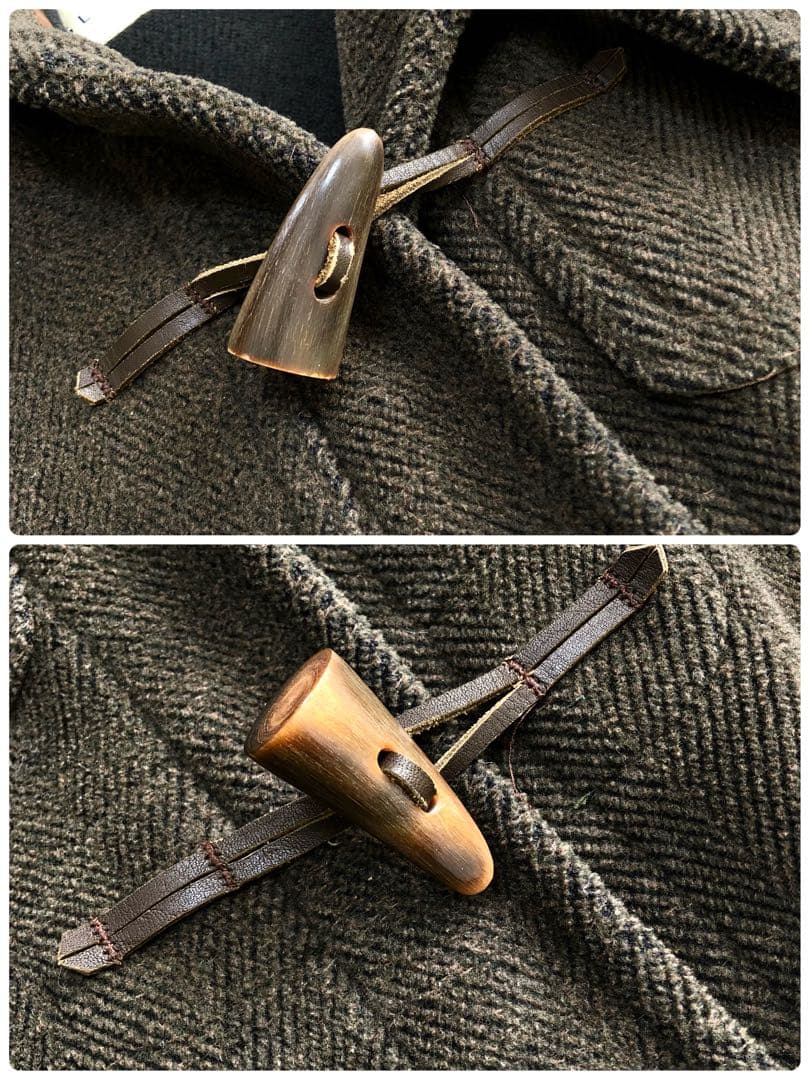 【白タグ 希少色】グローバーオール ダッフルコート キングストン ヘリンボーン