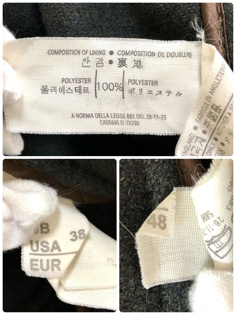 【白タグ 希少色】グローバーオール ダッフルコート キングストン ヘリンボーン