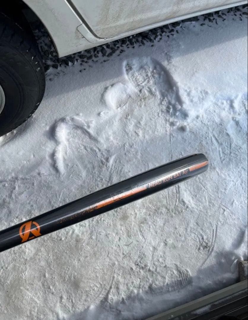 HEAD RUN BAT Air限定色ハロウィンZEROBLACKフィルム剥がれ