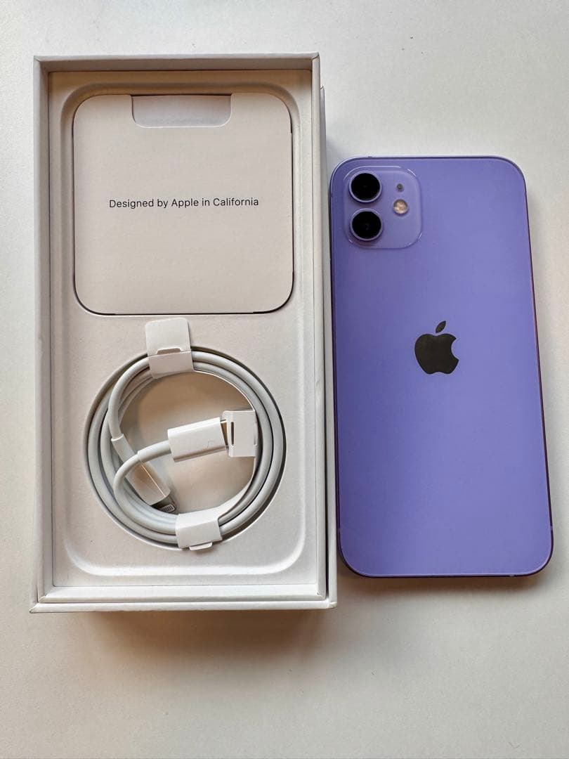 【超美品】Apple iPhone 12 128GB パープル 本体