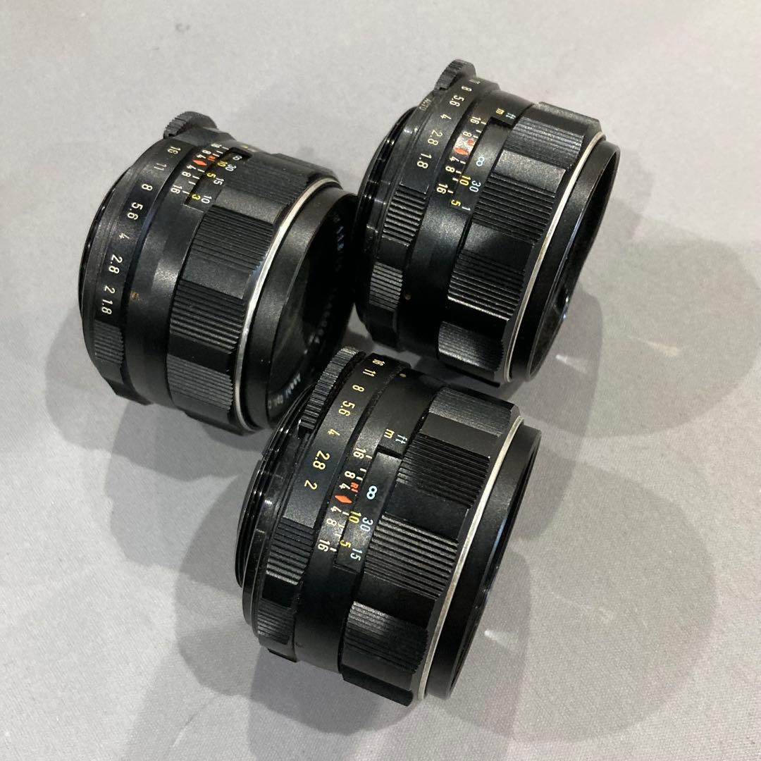PENTAX SuperTakumar 55mm f2 55mm f1.8 3つ