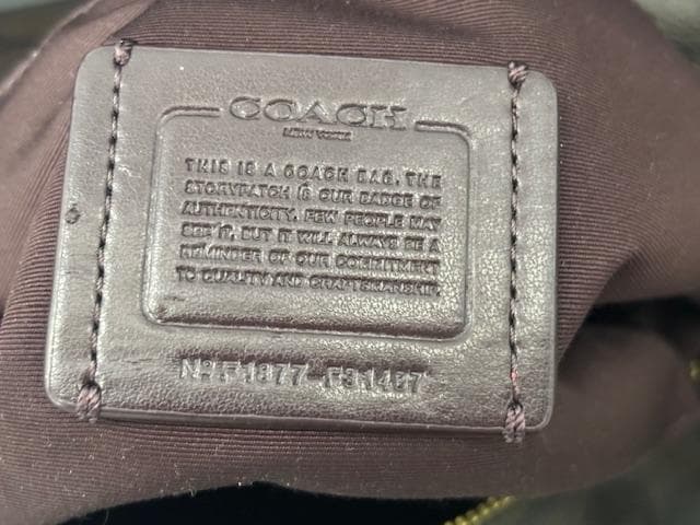 【purin3008】COACH ショルダーバッグ PVC×レザー