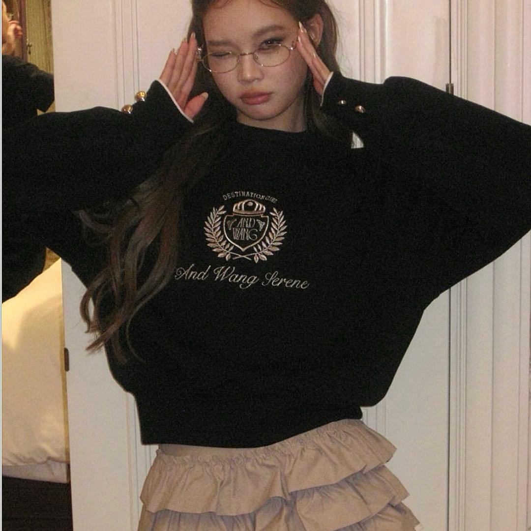 トップス andwang Signature Club Pullover black