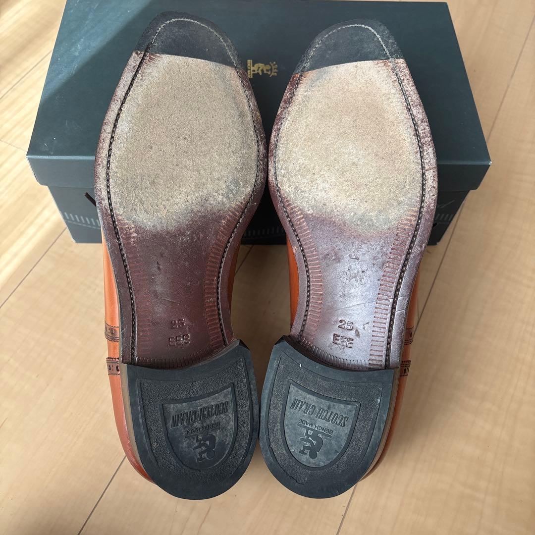 【美品】スコッチグレイン　インペリアルⅢ　ブラウン　25cm