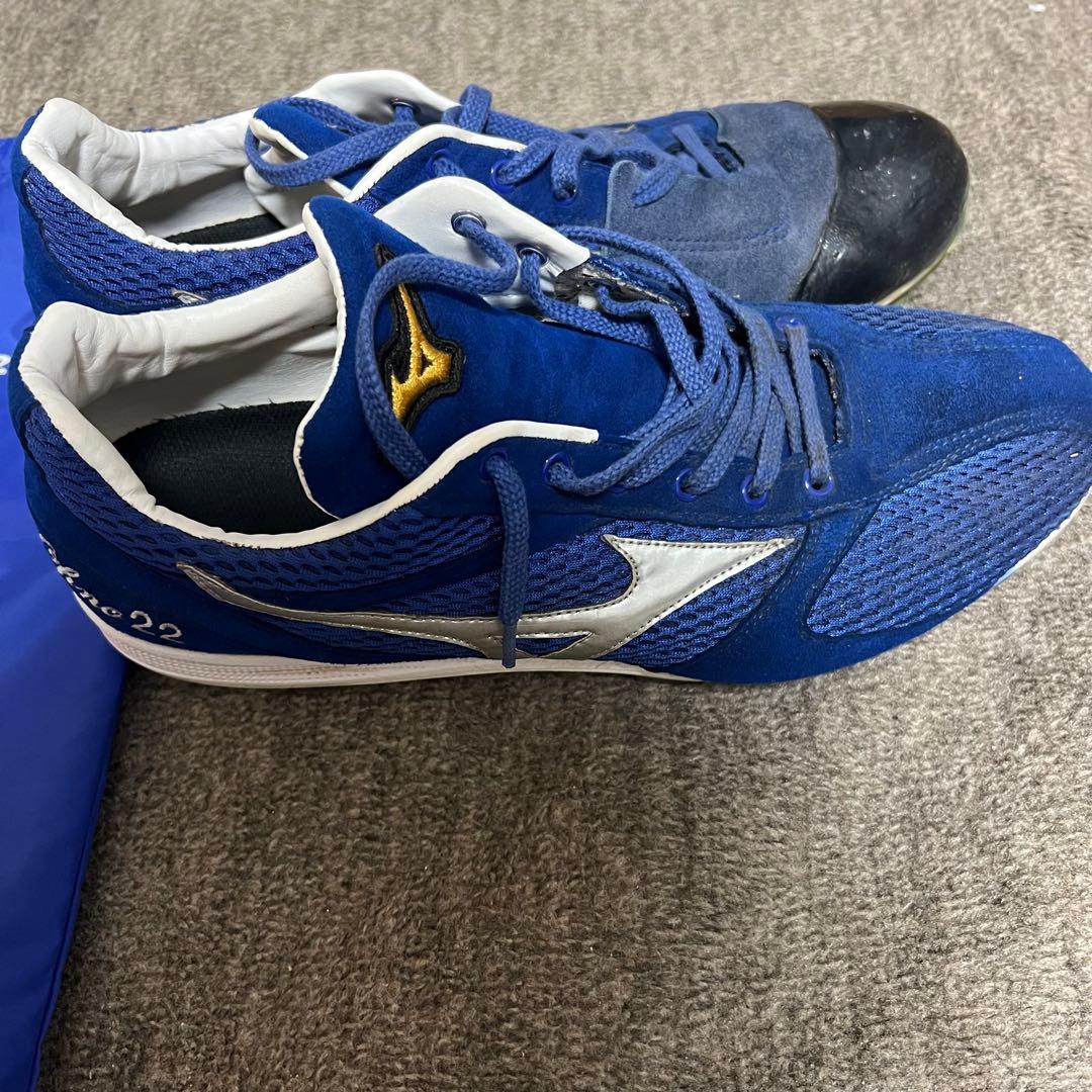 大野雄大 直筆サイン 実使用 スパイクMizuno 中日ドラゴンズ 収納袋付き