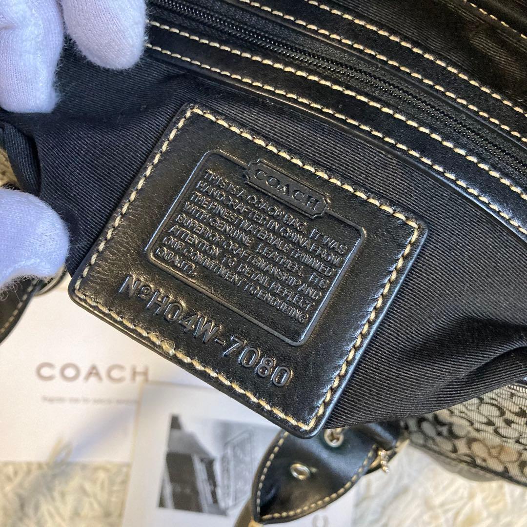 極美品 vintage coach old mini Boston flap