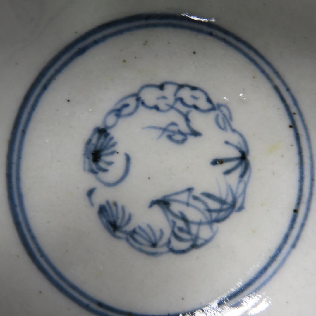 蕎麦猪口 5ケ 向付 成化年製 古伊万里 色絵 木箱つき