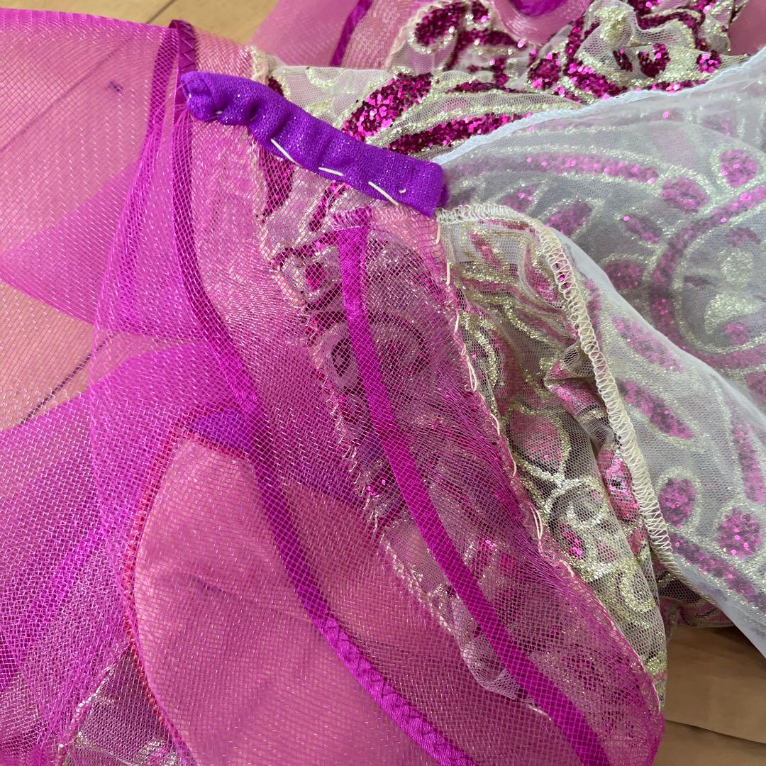 ベリーダンス セットアップ ピンクと白