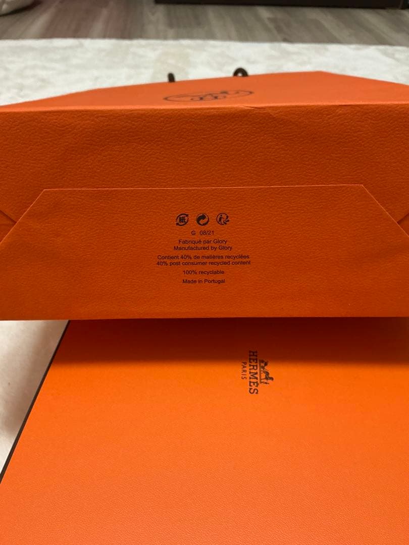 HERMES ピンク ホワイト タオル