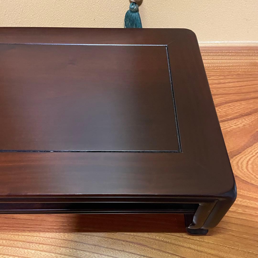 盆栽台 花台 飾り台 香炉台 花瓶台 サイドテーブル 木製 花梨材 ビンテージ