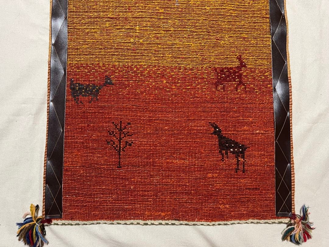 動物模様ギャッベ