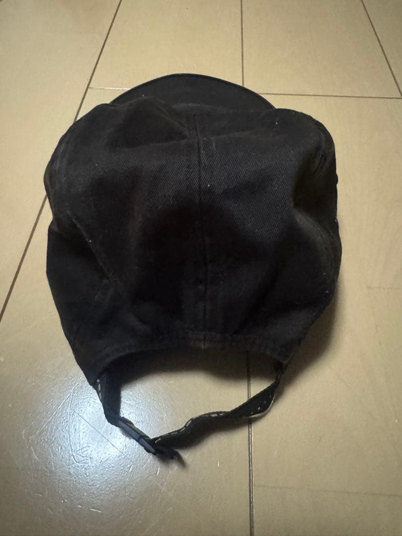 Supreme ブラック ベースボールキャップ　USA製